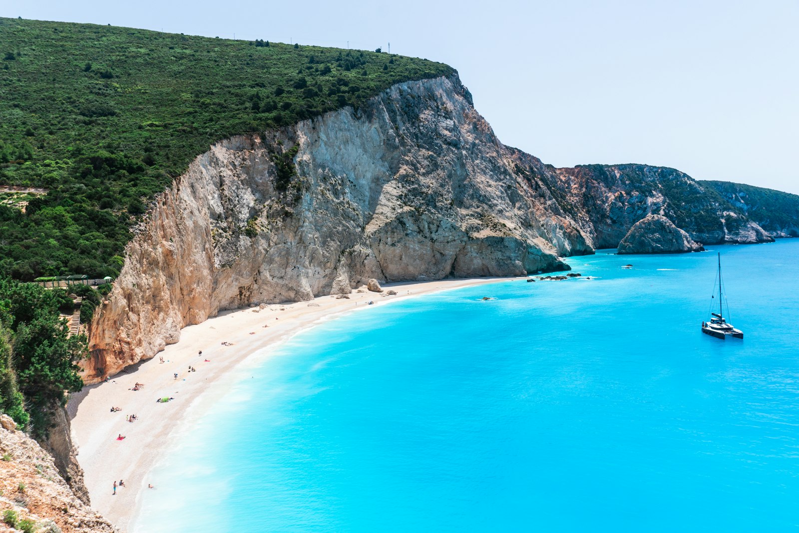 Turquoise cove in the Greek islands