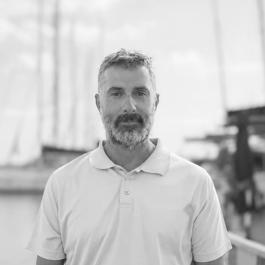 Dimitris Stamou at the marina